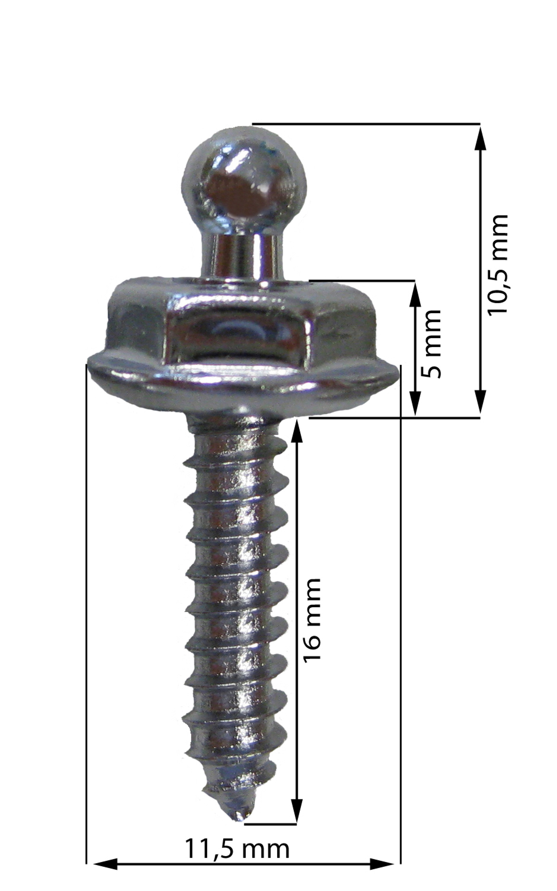 LOXX® - Partie femelle à visser 16 mm - Nickel